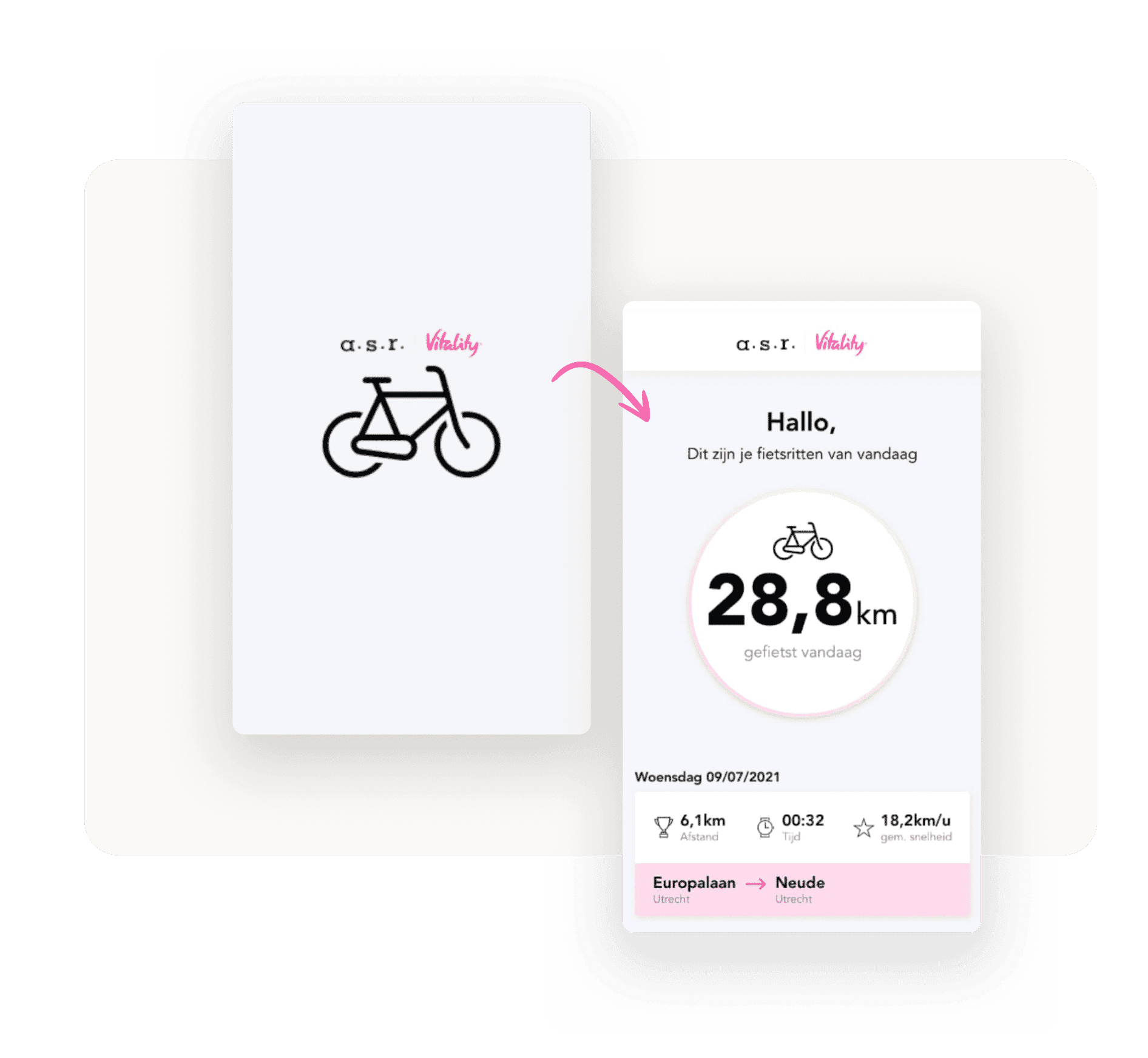 a.s.r. app interface